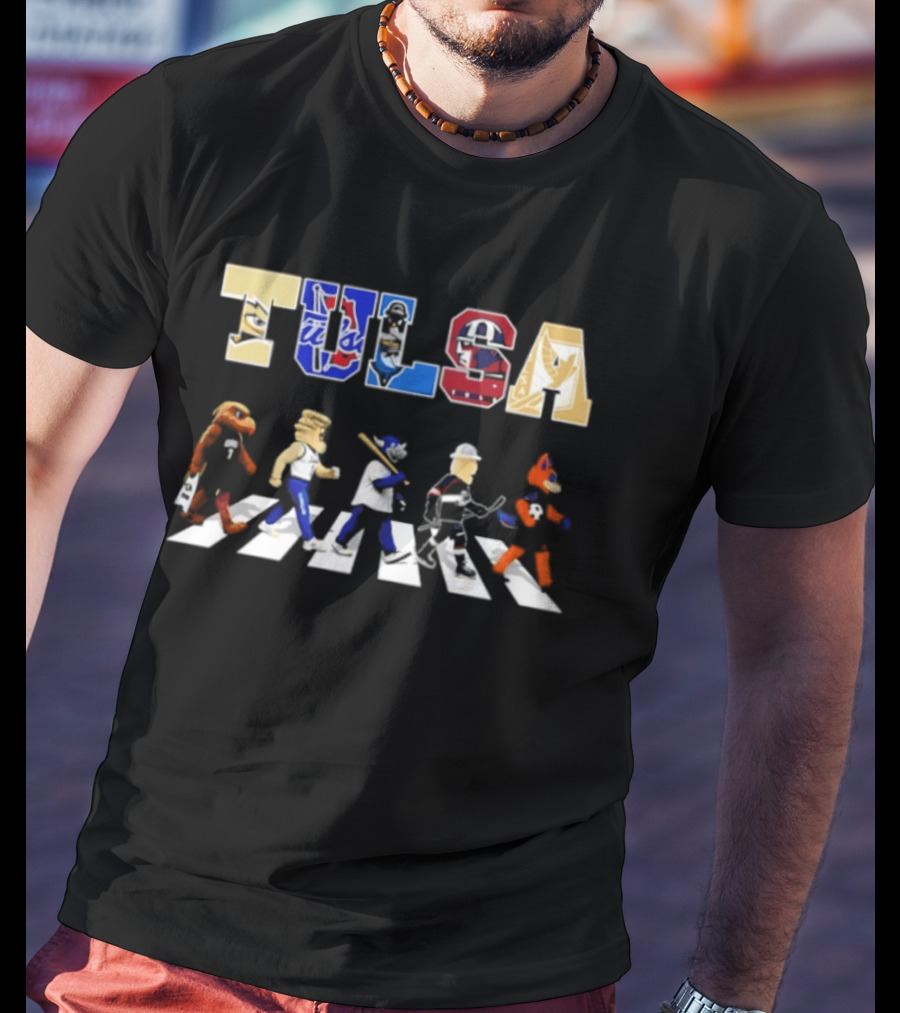 Tulsa Sports Team Mascots Abbey Road 2026 T-Shirt