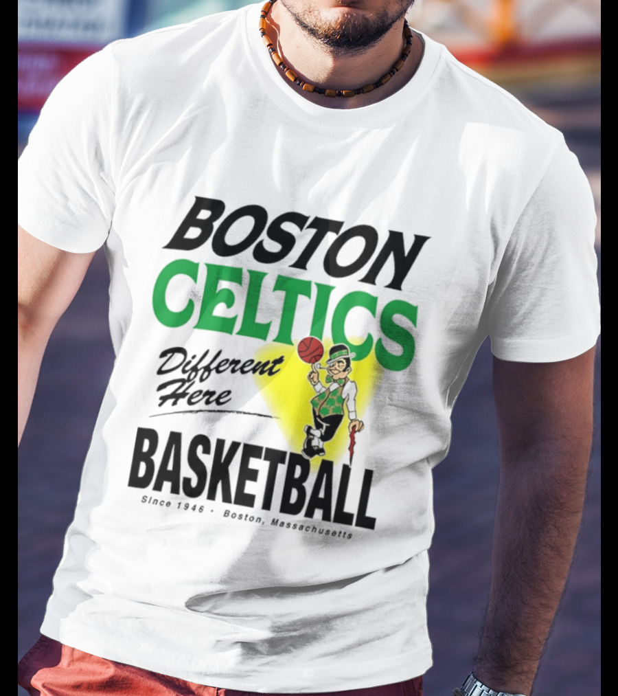 Boston Celtics Basketball Different Here Since 1946 Boston Massachusetts T-Shirt