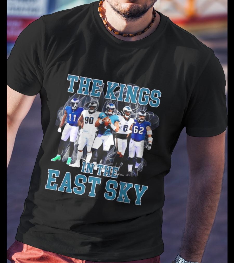 The Kings In The East Sky Philadelphia Eagles Football Players Signatures T-Shirt