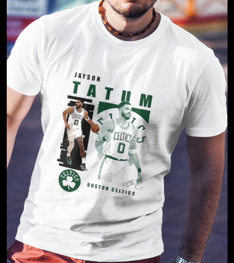 Boston Celtics Jayson Tatum Highlights Celtics Player 0 Signature T-Shirt