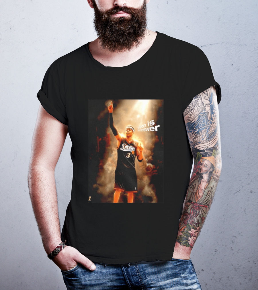 Allen Iverson Philadelphia 76ers NBA LeBron Is The Answer T-Shirt