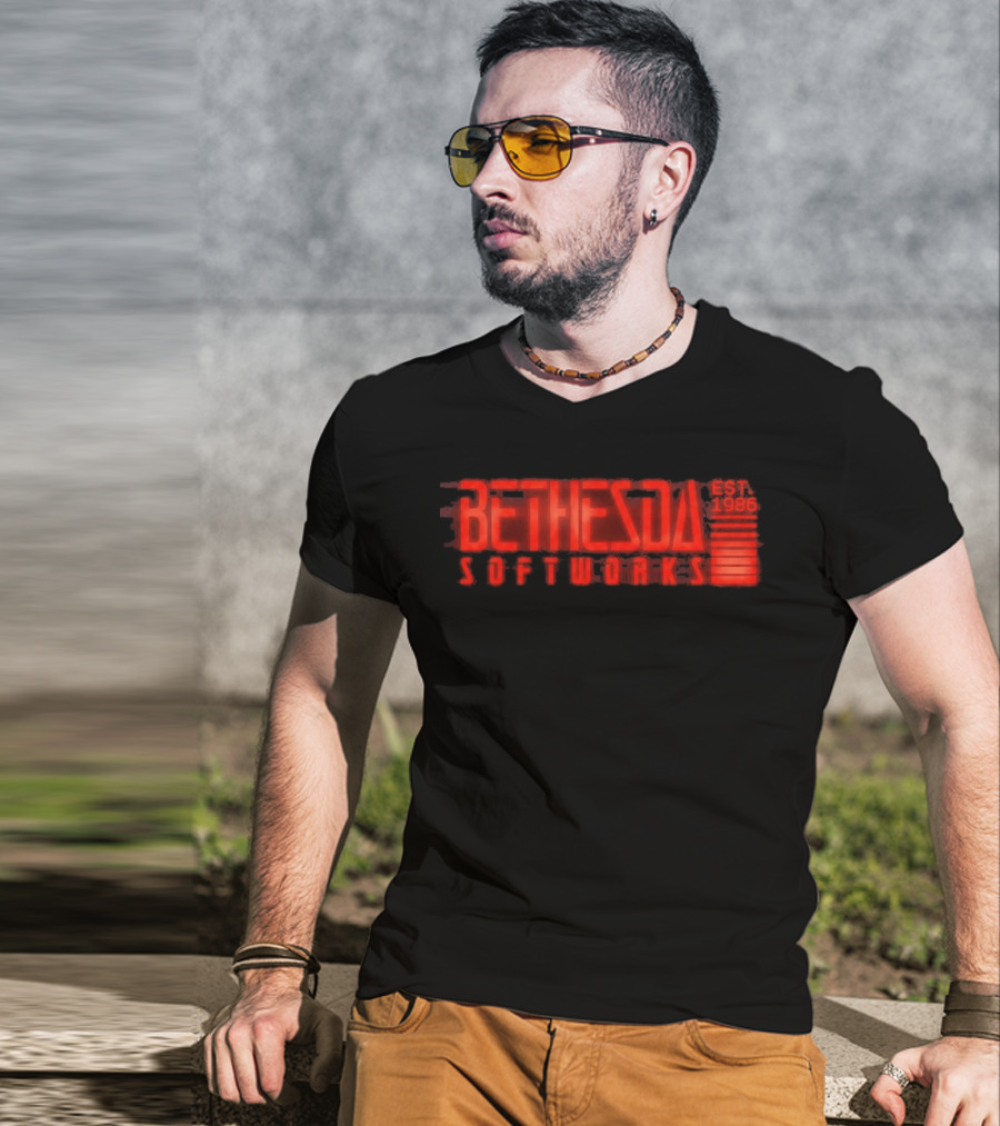 Bethesda Softworks Est 1986 Retro Gaming Nostalgia T-Shirt
