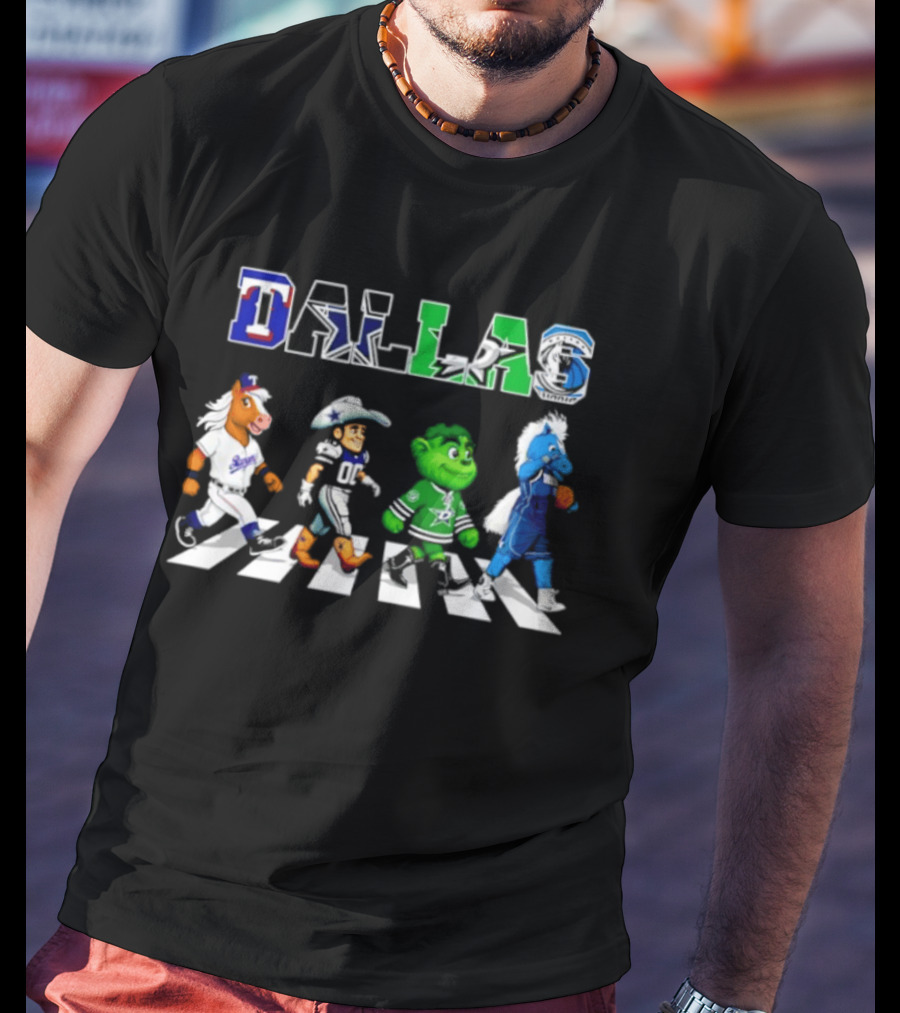 Dallas Rangers Cowboys Stars Mavericks Abbey Road 2026 Season T-Shirt