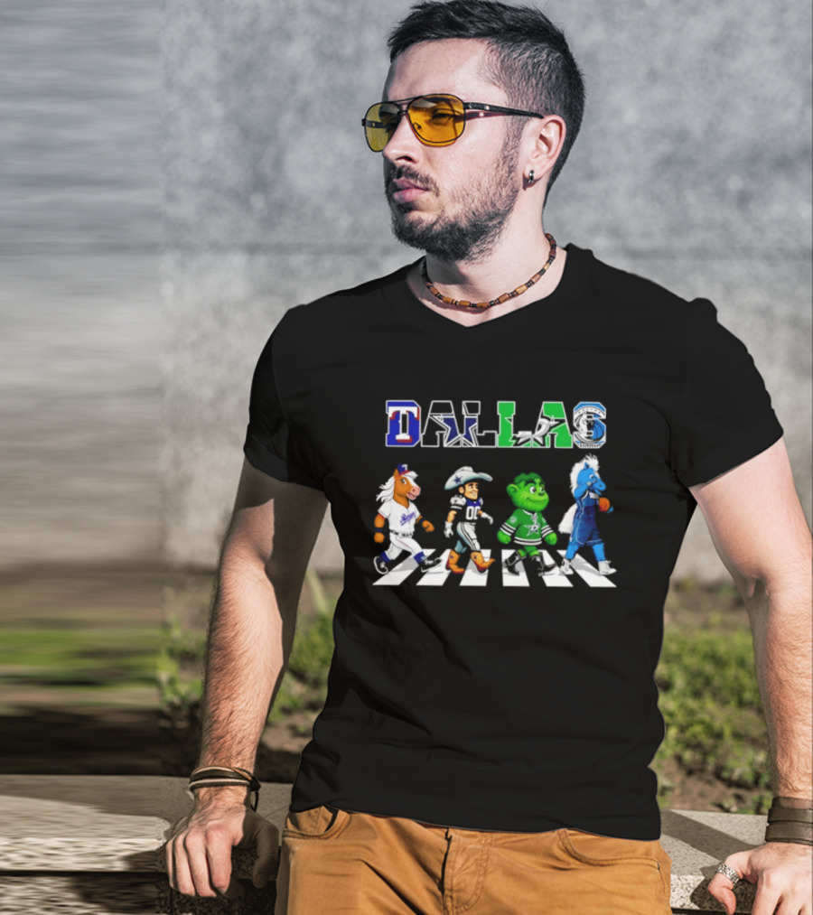 Dallas Rangers Cowboys Stars Mavericks Abbey Road 2026 Season T-Shirt