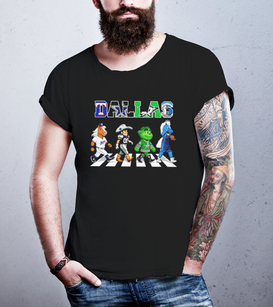 Dallas Rangers Cowboys Stars Mavericks Abbey Road 2026 Season T-Shirt