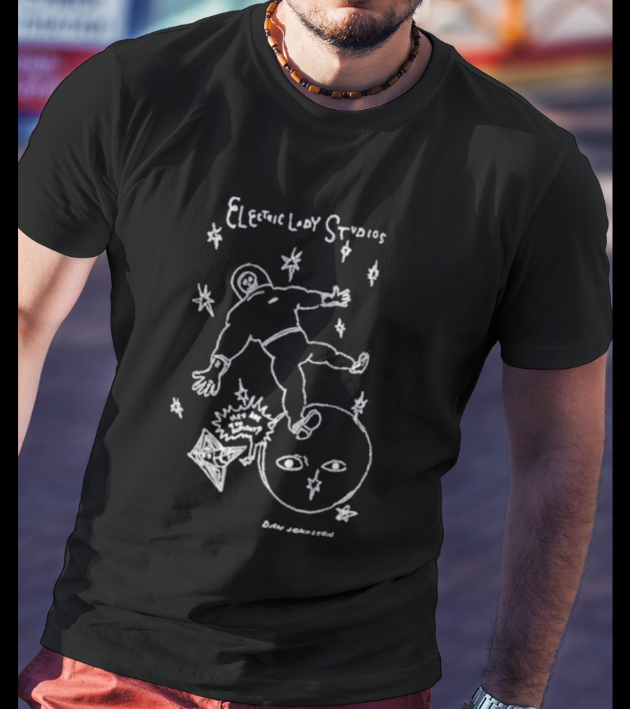 Daniel Johnston Electric Lion Studios Lost In Space T-Shirt