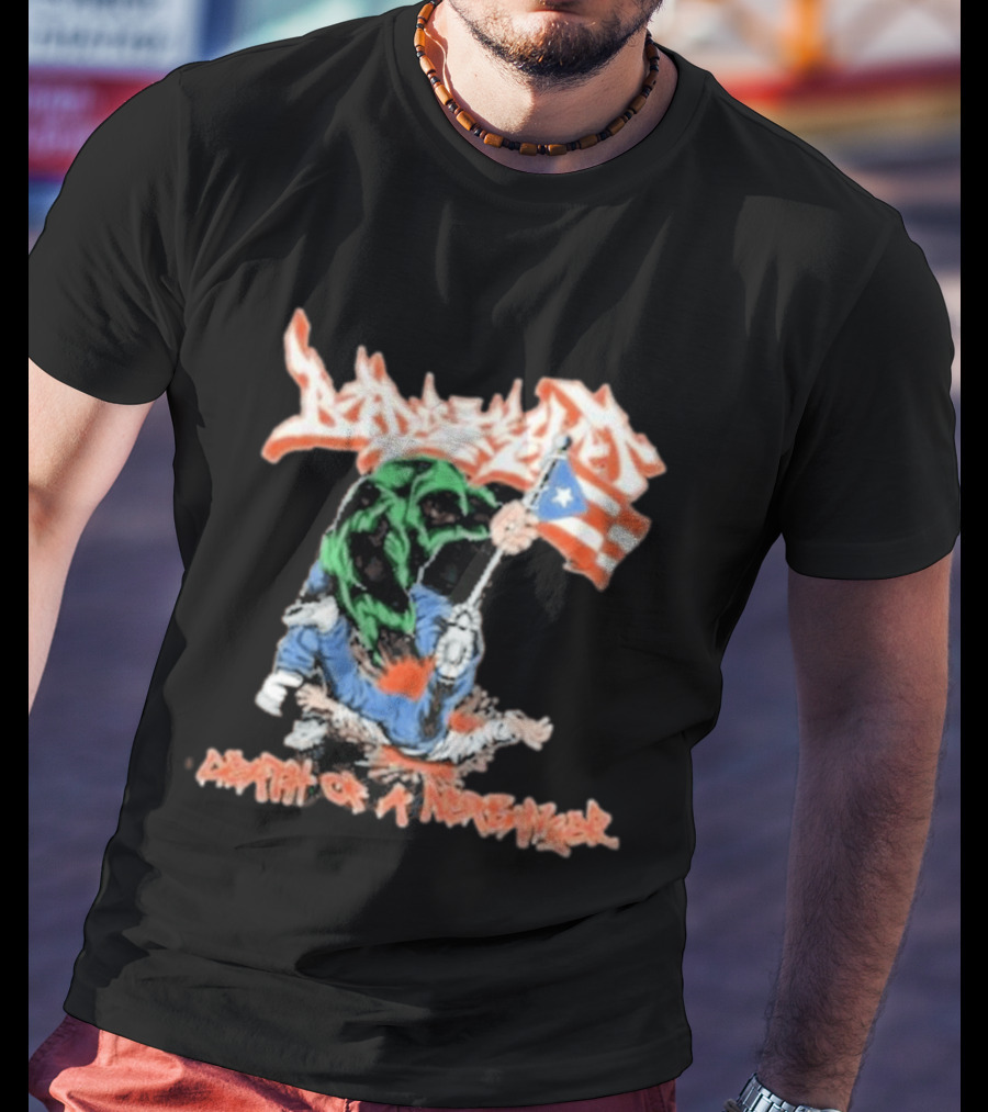 Death Of A Netbanger Puerto Rican Flag Street T-Shirt