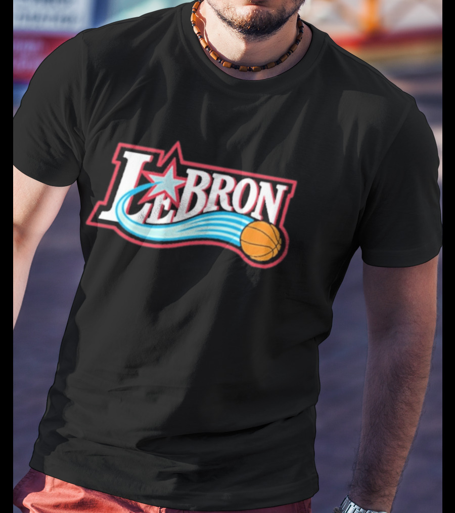 LeBron James Basketball Star Themed Philadelphia 76ers T-Shirt