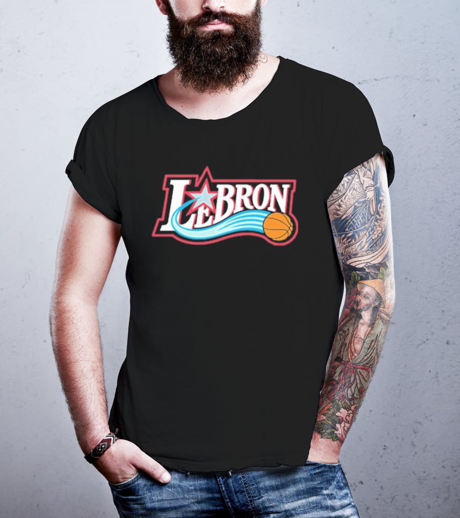 LeBron James Basketball Star Themed Philadelphia 76ers T-Shirt