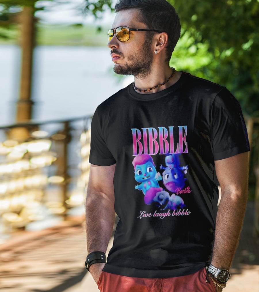 Bibble Live Laugh Barbie Cartoon Characters T-Shirt
