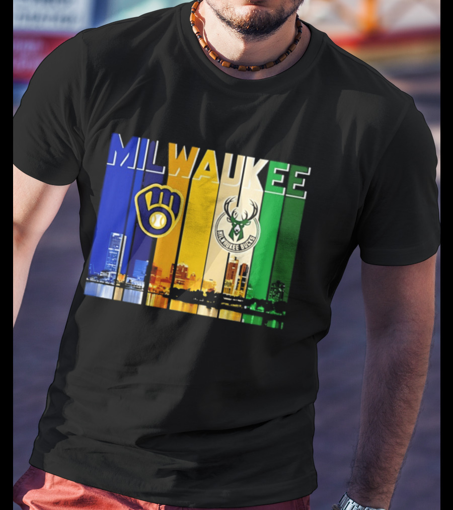 Milwaukee Brewers Bucks Skyline 2026 T-Shirt