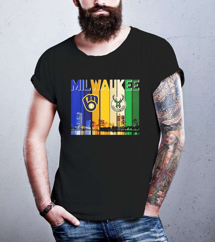 Milwaukee Brewers Bucks Skyline 2026 T-Shirt
