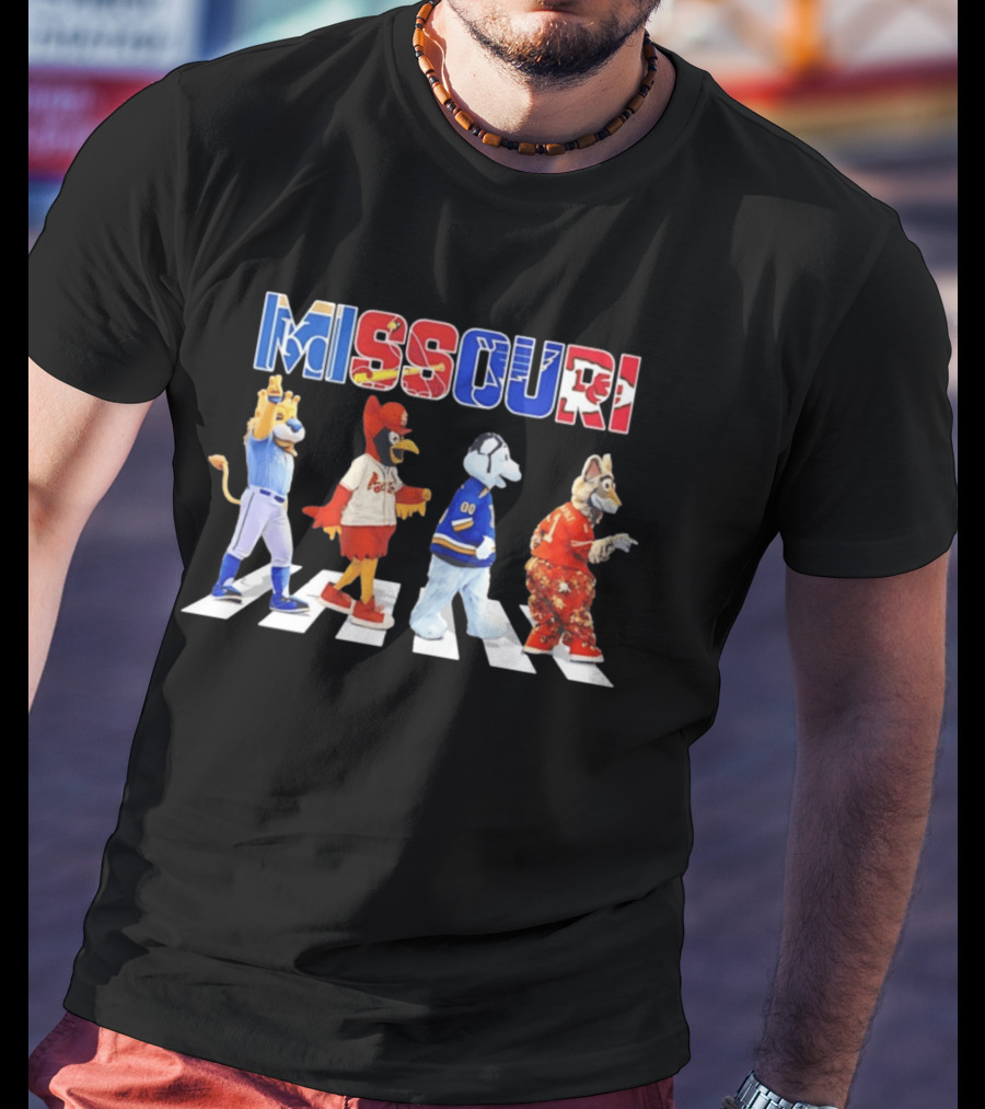 Missouri Sports Mascots Abbey Road Walk 2026 T-Shirt