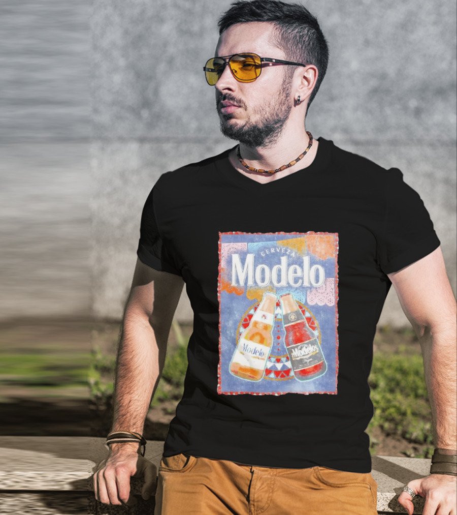 Cerveza Modelo Mexican Beer Bottles T-Shirt