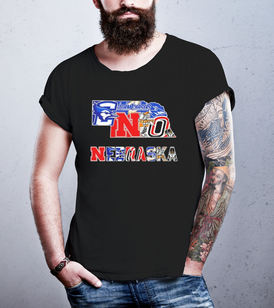 Nebraska Creighton Jays Stormchasers Lancers Huskers Sports Teams 2026 T-Shirt