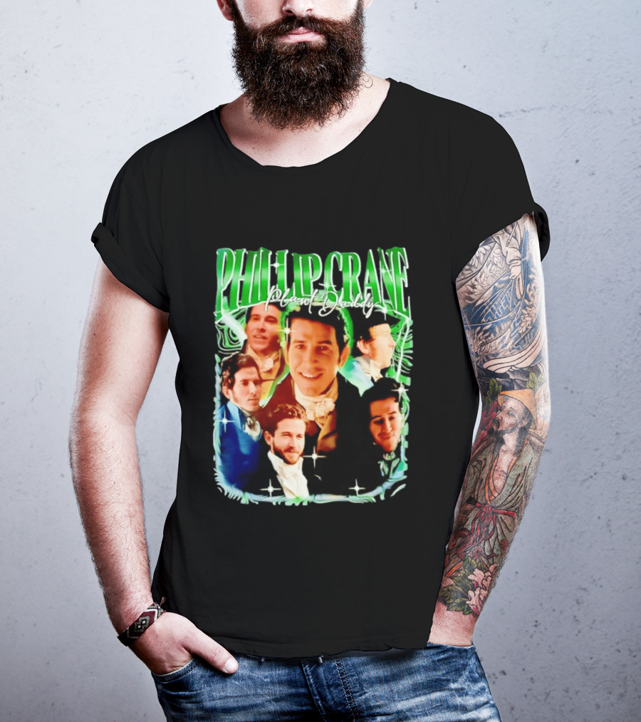 Phillip Crane Plant Daddy Regency Style Portrait Collage T-Shirt