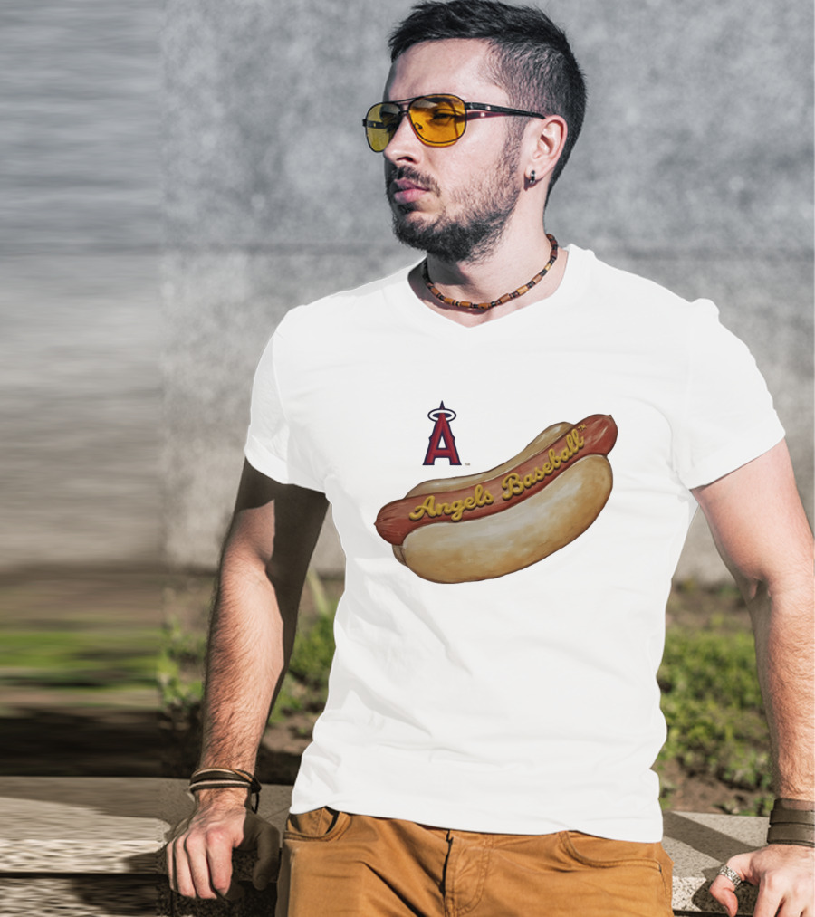 Los Angeles Angels Baseball Hot Dog MLB 2026 Season T-Shirt