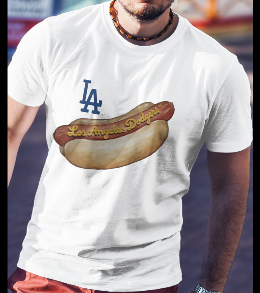 Los Angeles Dodgers Hot Dog MLB 2026 Season LA Team T-Shirt