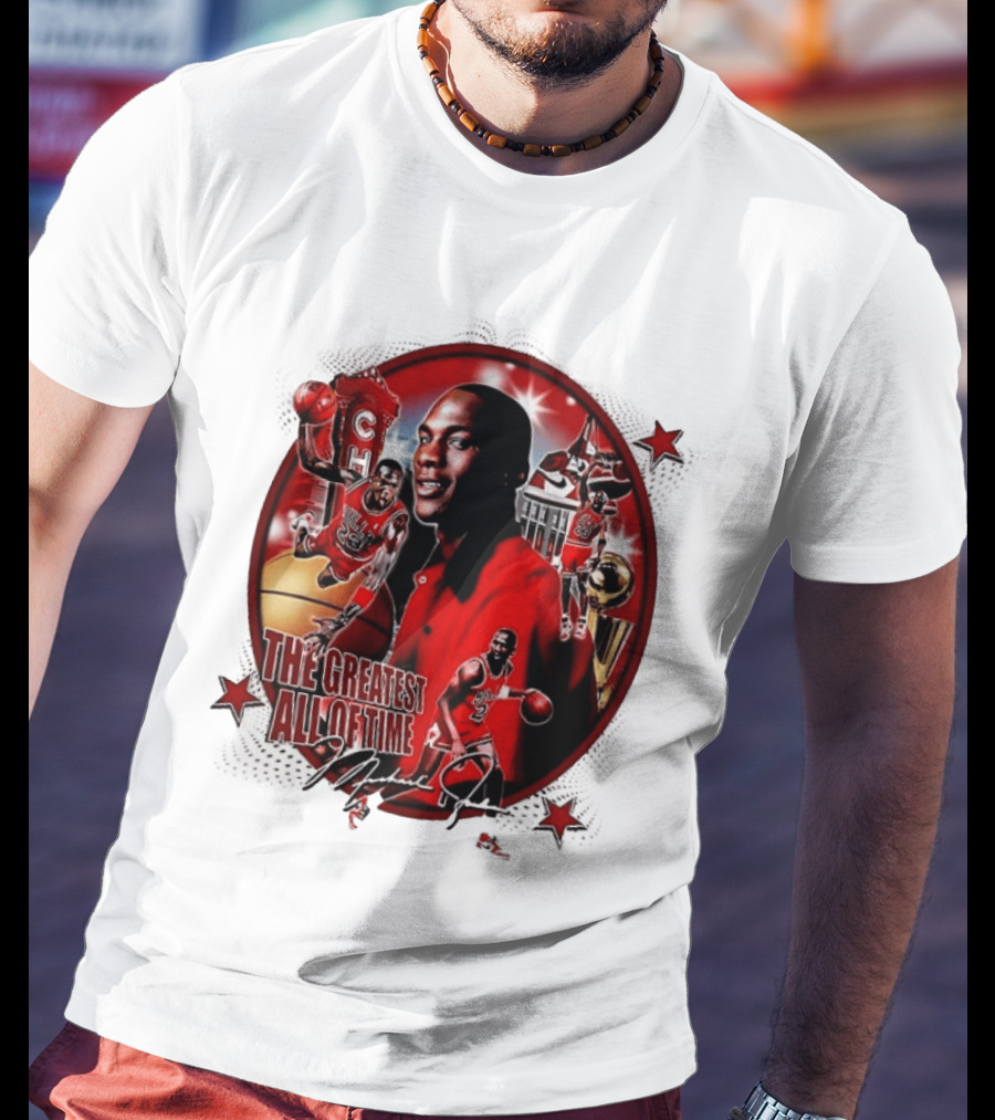 The Greatest Of All Time Michael Jordan Chicago Basketball Legend Trophy T-Shirt