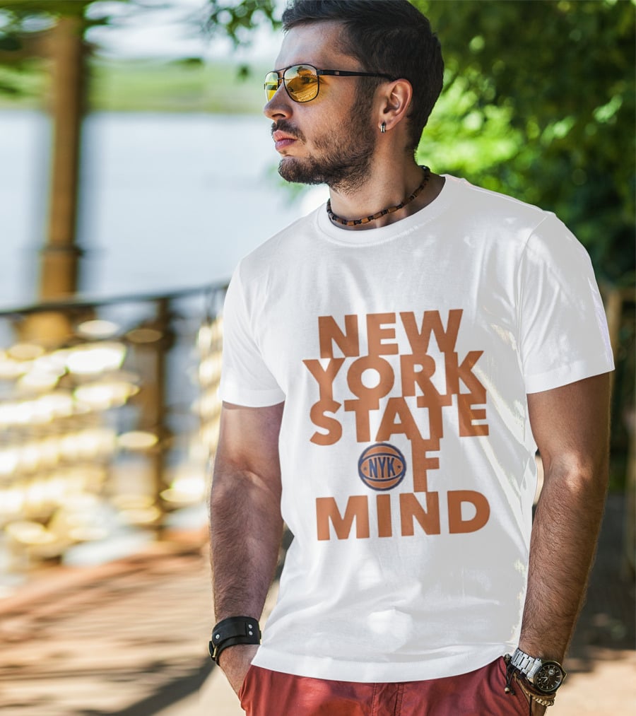 New York State Of Mind NYC Basketball T-Shirt
