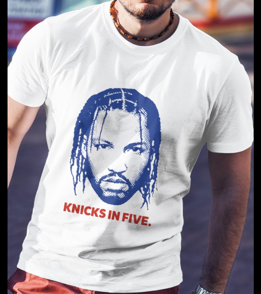 New York Knicks Jalen Brunson Knicks In Five Swag Head T-Shirt