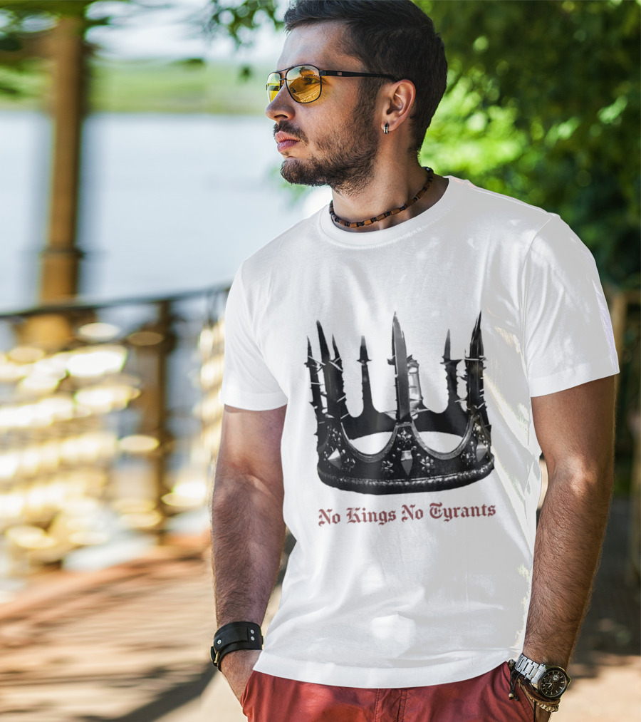 No Kings No Tyrants Crown Spiked T-Shirt