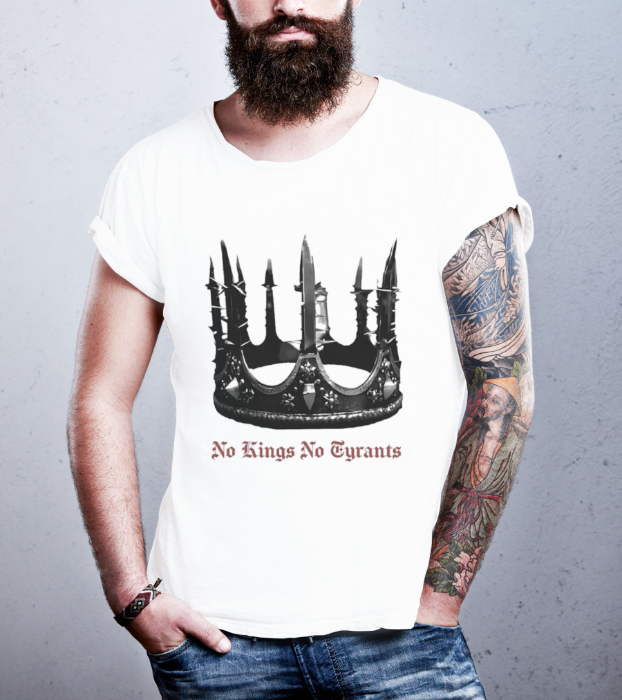 No Kings No Tyrants Crown Spiked T-Shirt