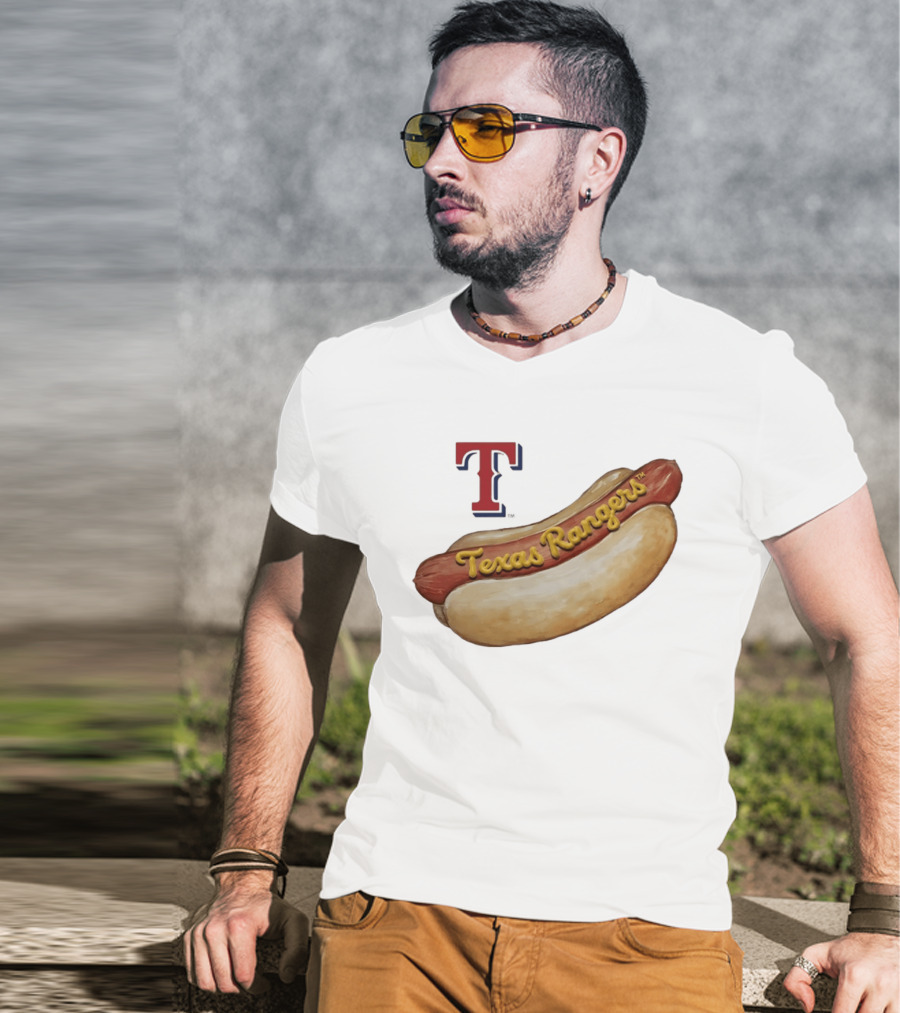 Texas Rangers Hot Dog MLB 2026 Season Team T T-Shirt