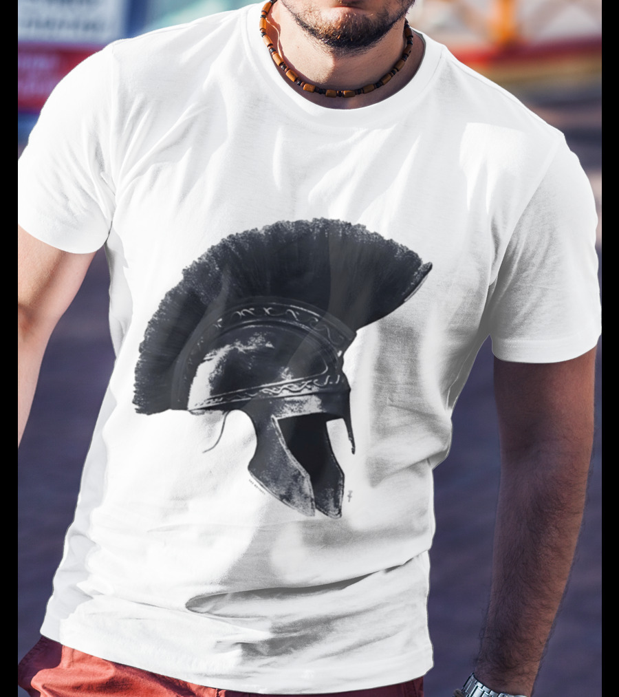 Travis Scott Odyssey Greek Soldier Helmet T-Shirt