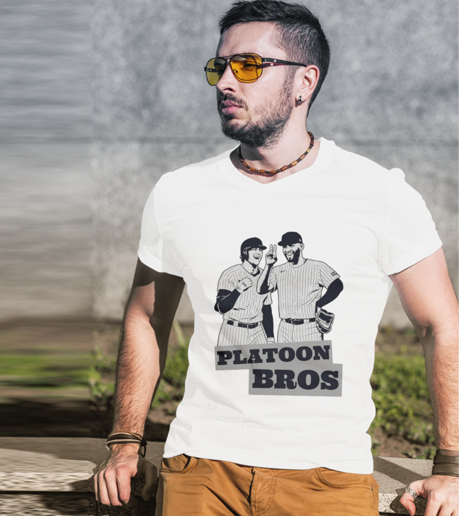 Yankees Platoon Bros Amed Rosario Ryan McMahon MLB Baseball Team T-Shirt