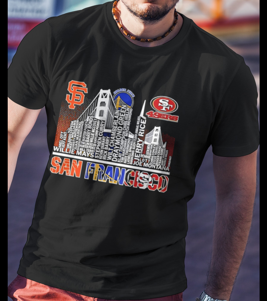 San Francisco Giants Warriors 49ers Skyline T-Shirt