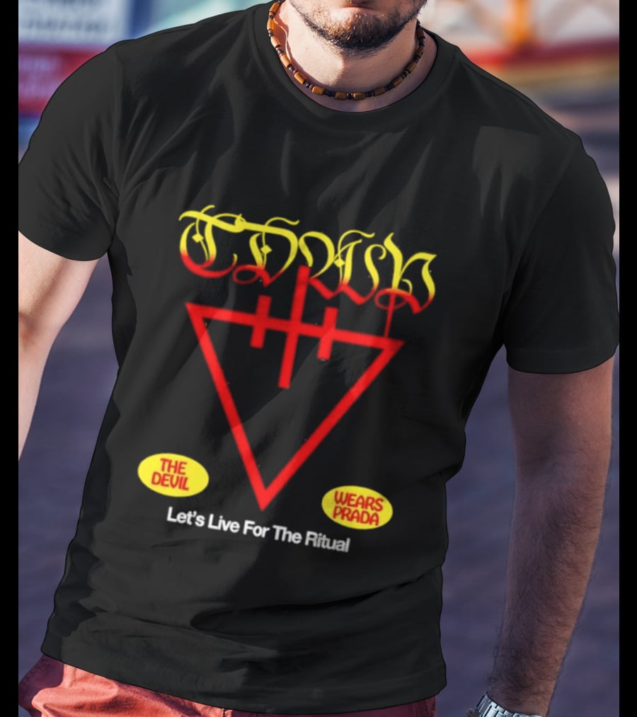 The Devil Wears Prada Ritual Inverted Triangle Symbol Let's Live For The Ritual T-Shirt