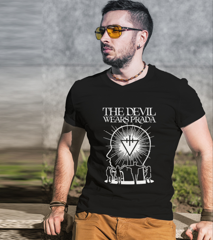 The Devil Wears Prada Metalcore Band Hardcore Head And Triangle T-Shirt
