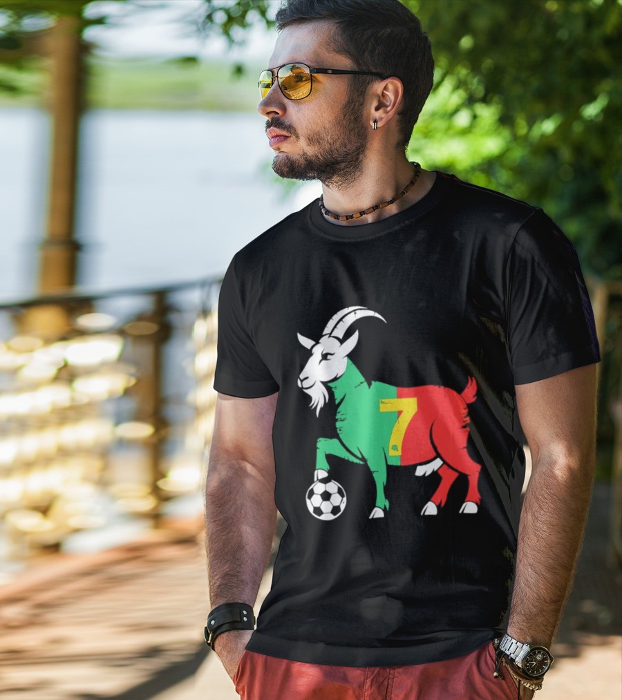 Cristiano Ronaldo GOAT 7 Portugal Soccer T-Shirt