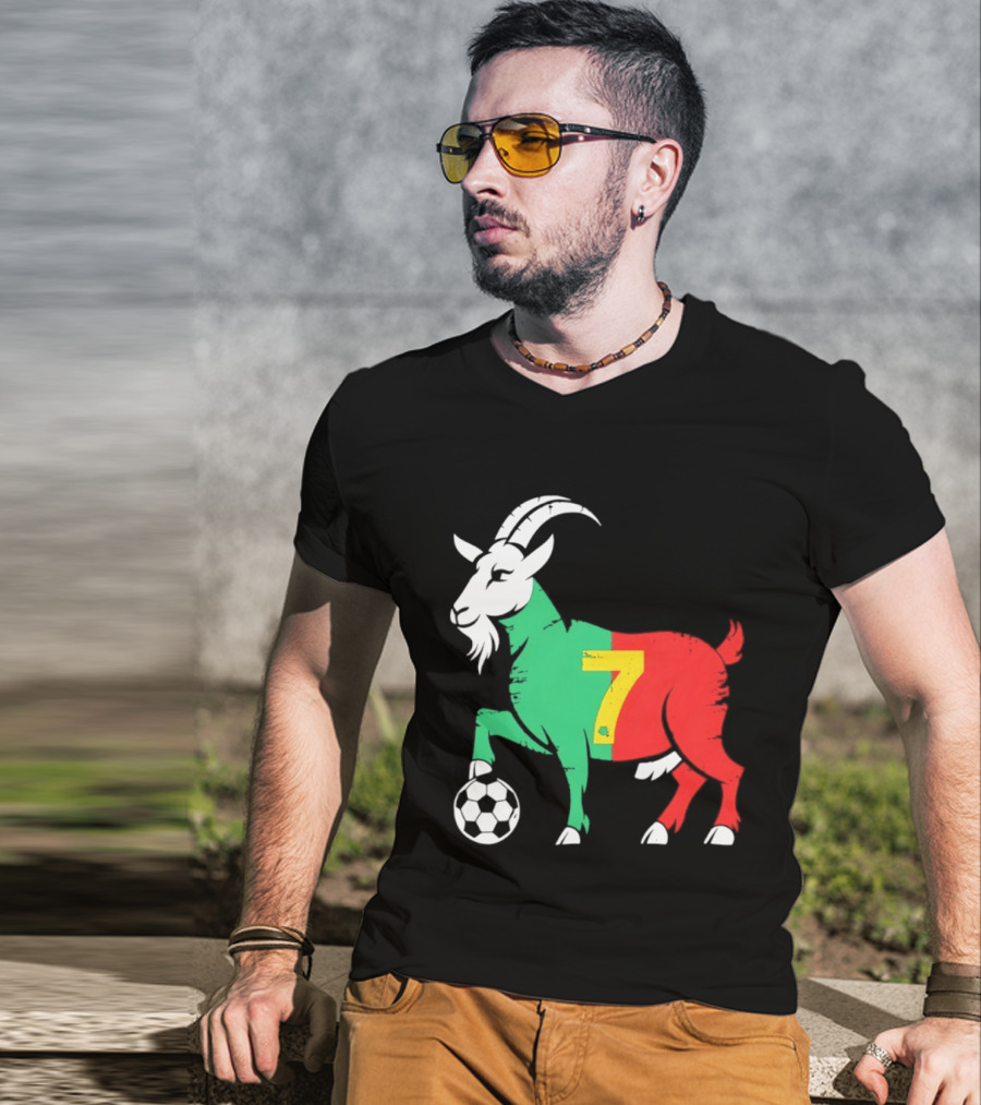Cristiano Ronaldo GOAT 7 Portugal Soccer T-Shirt