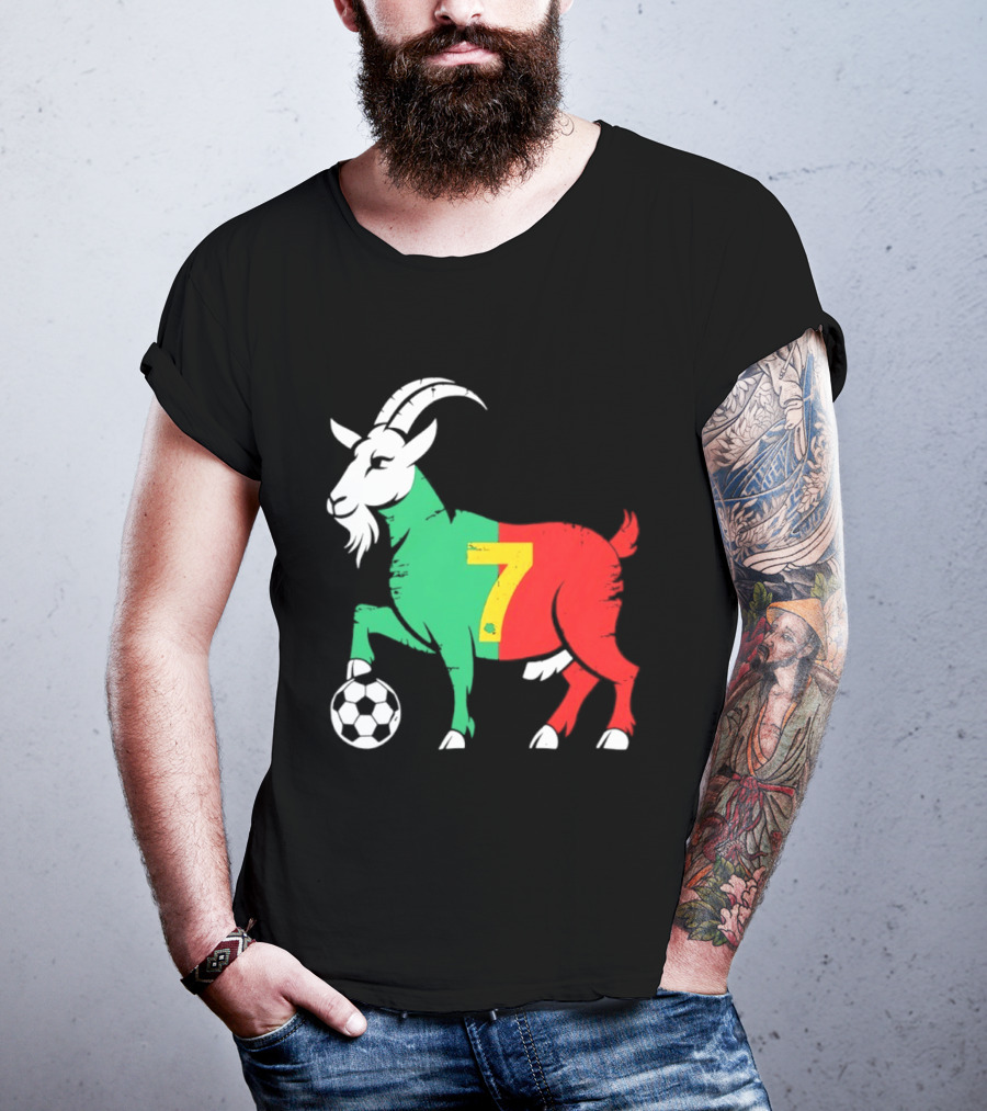 Cristiano Ronaldo GOAT 7 Portugal Soccer T-Shirt