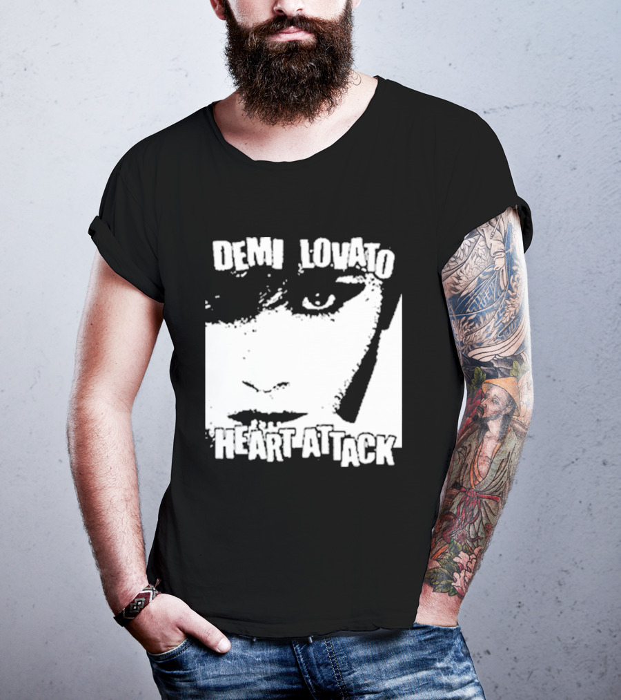 Demi Lovato Heart Attack Anniversary Face T-Shirt