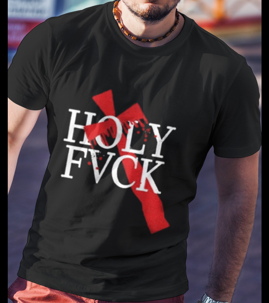 Demi Lovato Holy Fvck Bleeding Cross T-Shirt