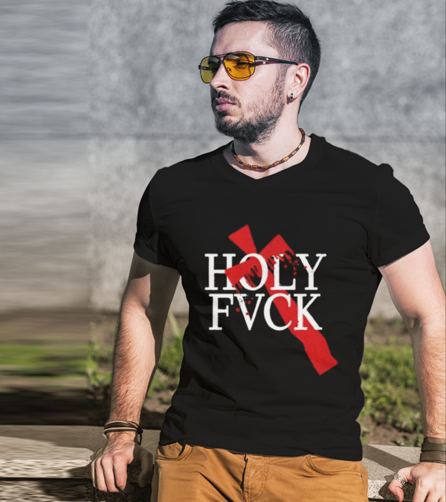 Demi Lovato Holy Fvck Bleeding Cross T-Shirt
