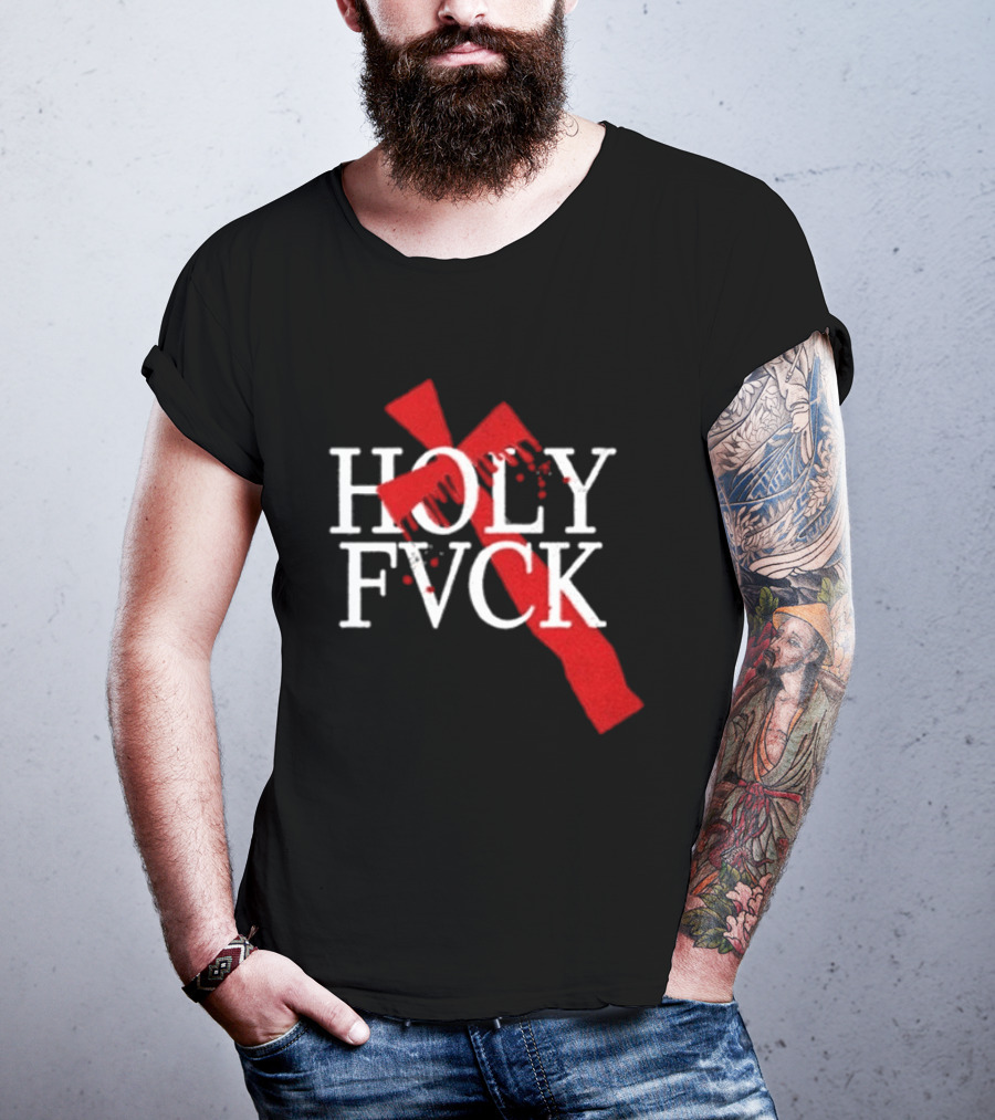 Demi Lovato Holy Fvck Bleeding Cross T-Shirt