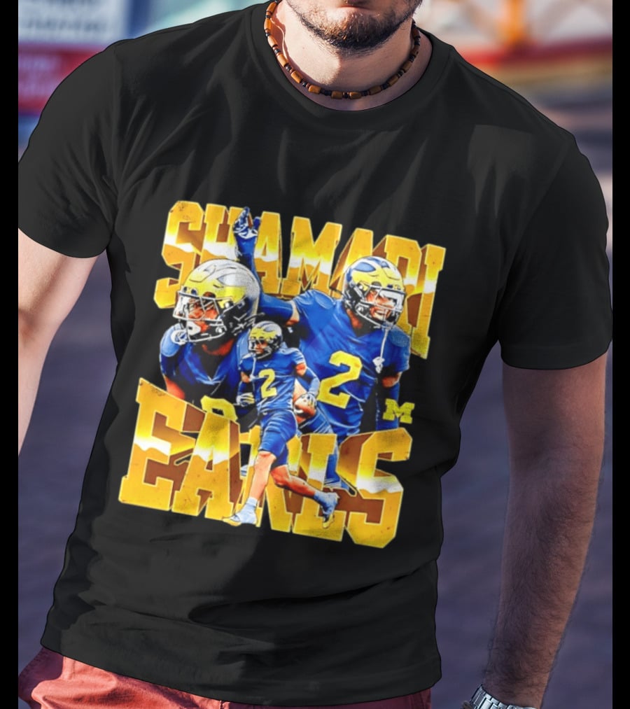 Shamari Earls 2 Michigan Wolverines NCAA Football Player Sports Fan Gear T-Shirt