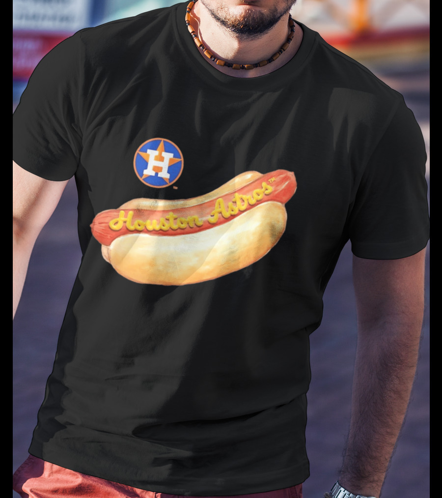 Houston Astros Hot Dog MLB 2026 Season Fan T-Shirt