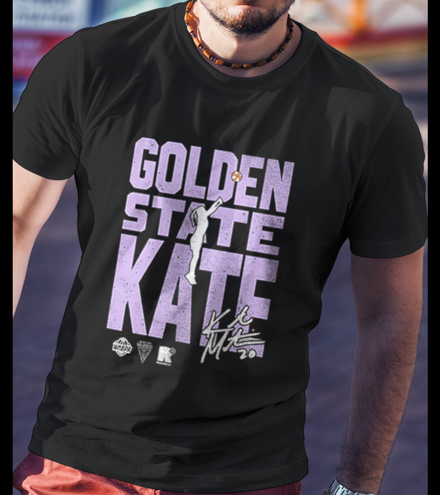Golden State Kate Basketball Silhouette Player T-Shirt