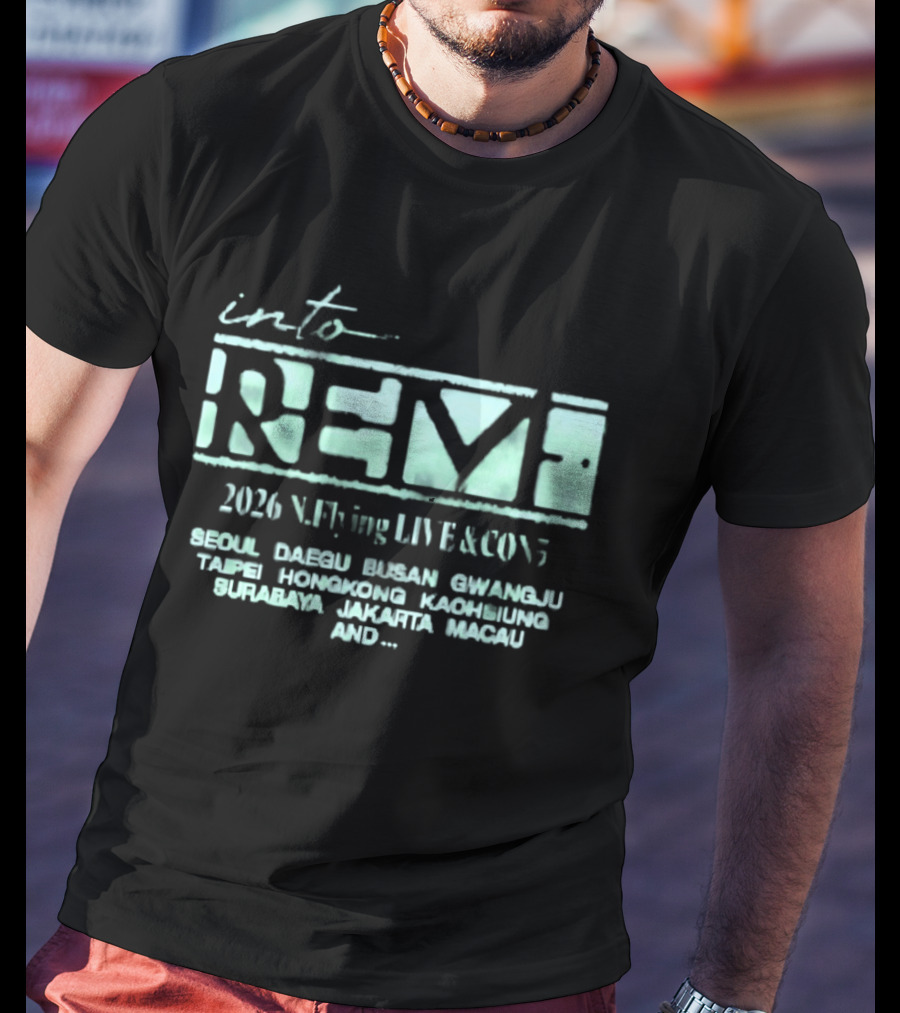 Into Revf 2026 N.Flying Live And Con5 Seoul Taipei Singapore Jakarta Macau T-Shirt