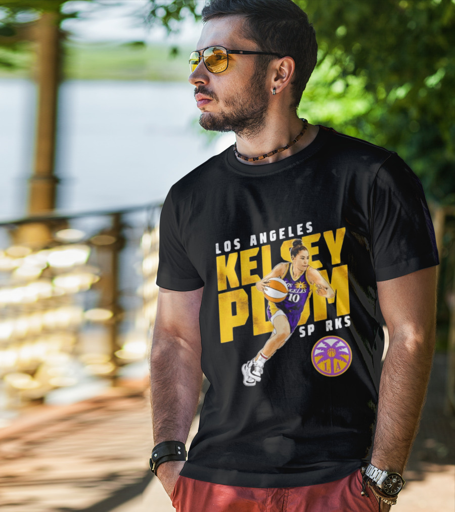 Los Angeles Kelsey Plum Sparks SP RKS 10 Basketball Player T-Shirt