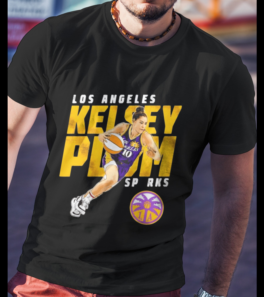 Los Angeles Kelsey Plum Sparks SP RKS 10 Basketball Player T-Shirt