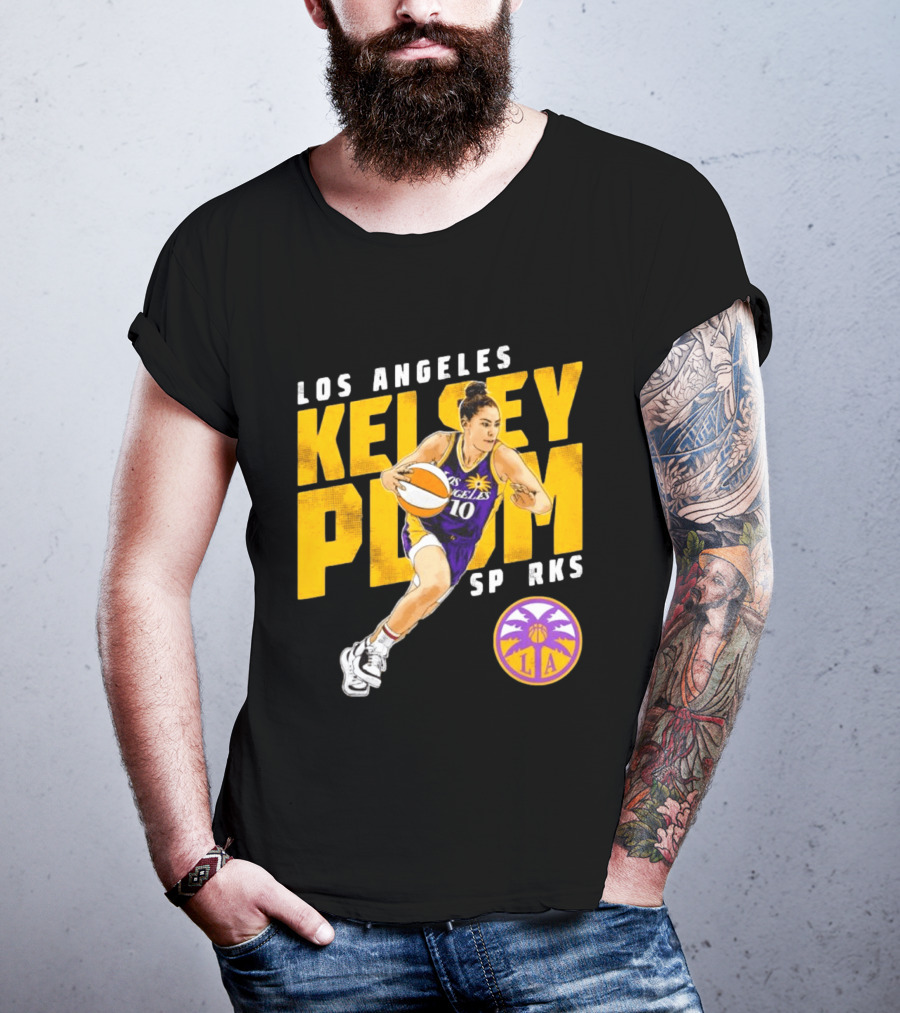 Los Angeles Kelsey Plum Sparks SP RKS 10 Basketball Player T-Shirt