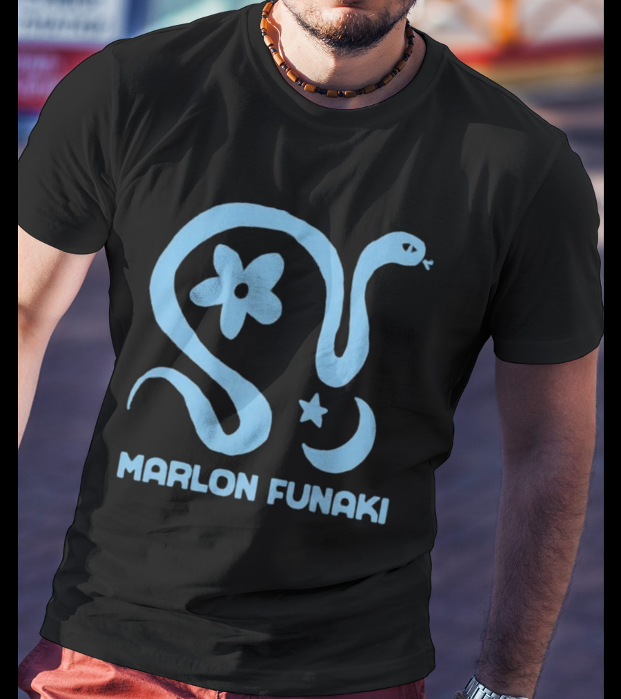 Marlon Funaki Snake Flower Star Moon T-Shirt