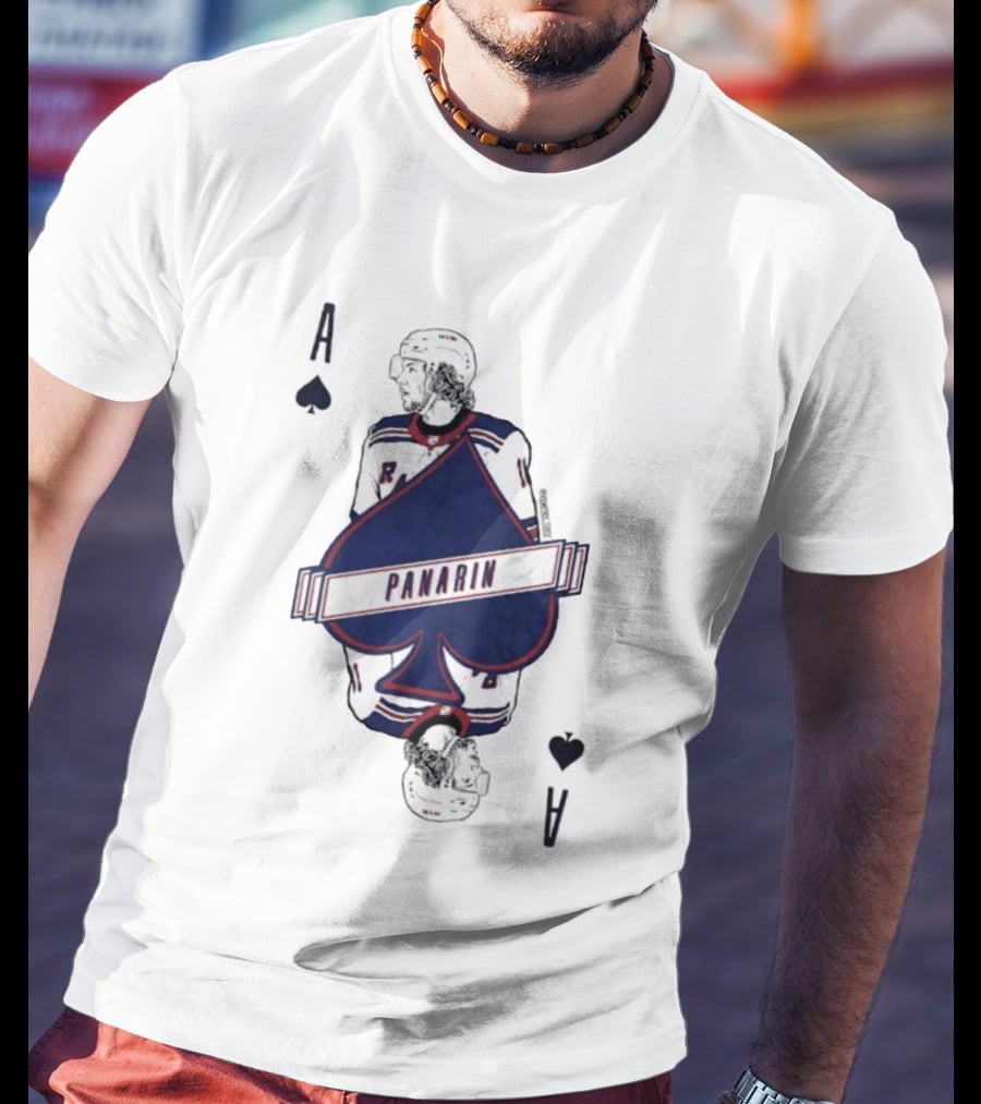 Panarin New York Rangers Playing Card Ace Spades T-Shirt