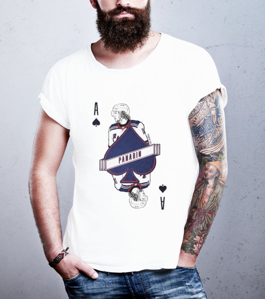 Panarin New York Rangers Playing Card Ace Spades T-Shirt